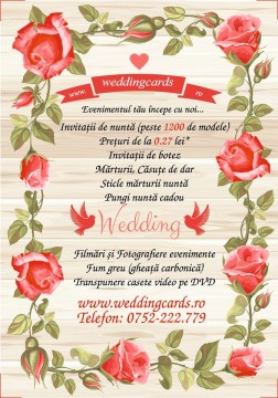 Invitatii de nunta - www.weddingcards.ro