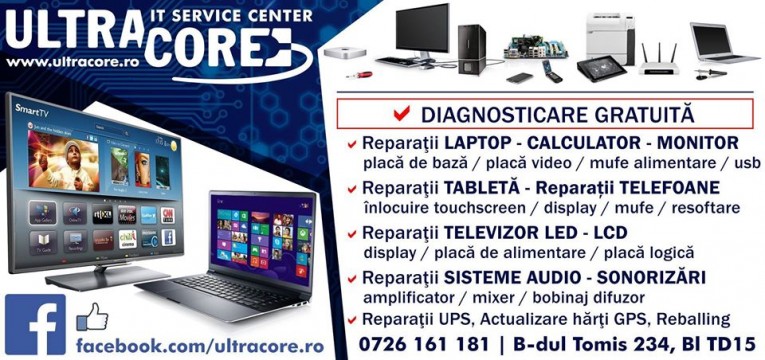 Service pc , laptop , tableta , apple  si monitoare led/lcd