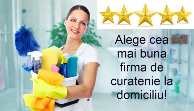 Oferim servicii de curatenie la domiciliu - firma Bucuresti sector 1 2 3 4 5 6