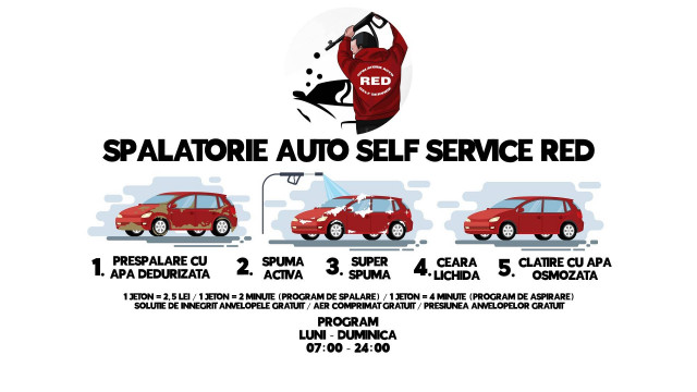 Spalatorie auto self service RED