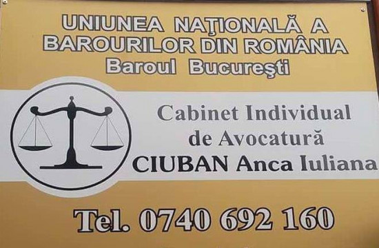 Cabinet Individual de Avocatura Ciuban Anca - Iuliana