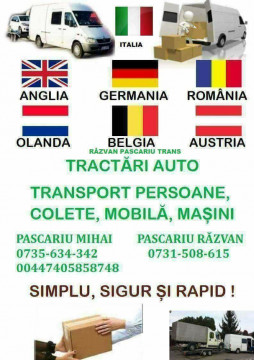 Transport persoane Romania - Anglia