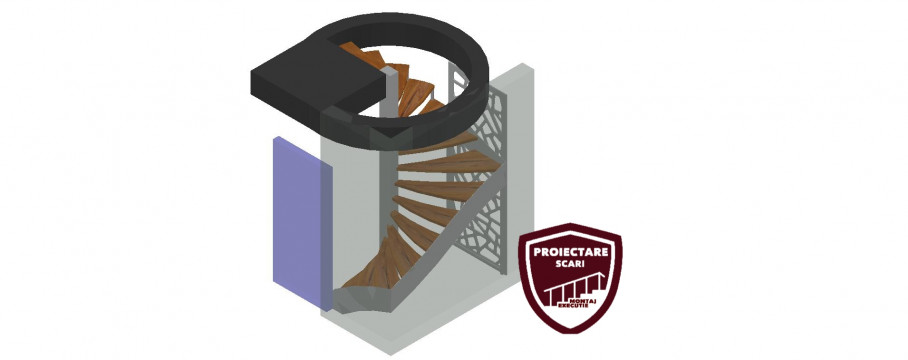 Proiectare 3D pentru scări interioare din lemn